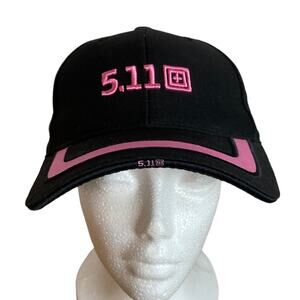 5.11 Tactical Black Pink Baseball Cap 2010 Breast Cancer Awareness Adjustable